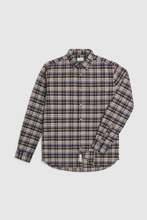 Camicia Uomo in flanella di cotone Beige WOOLRICH- Francavilla Moda